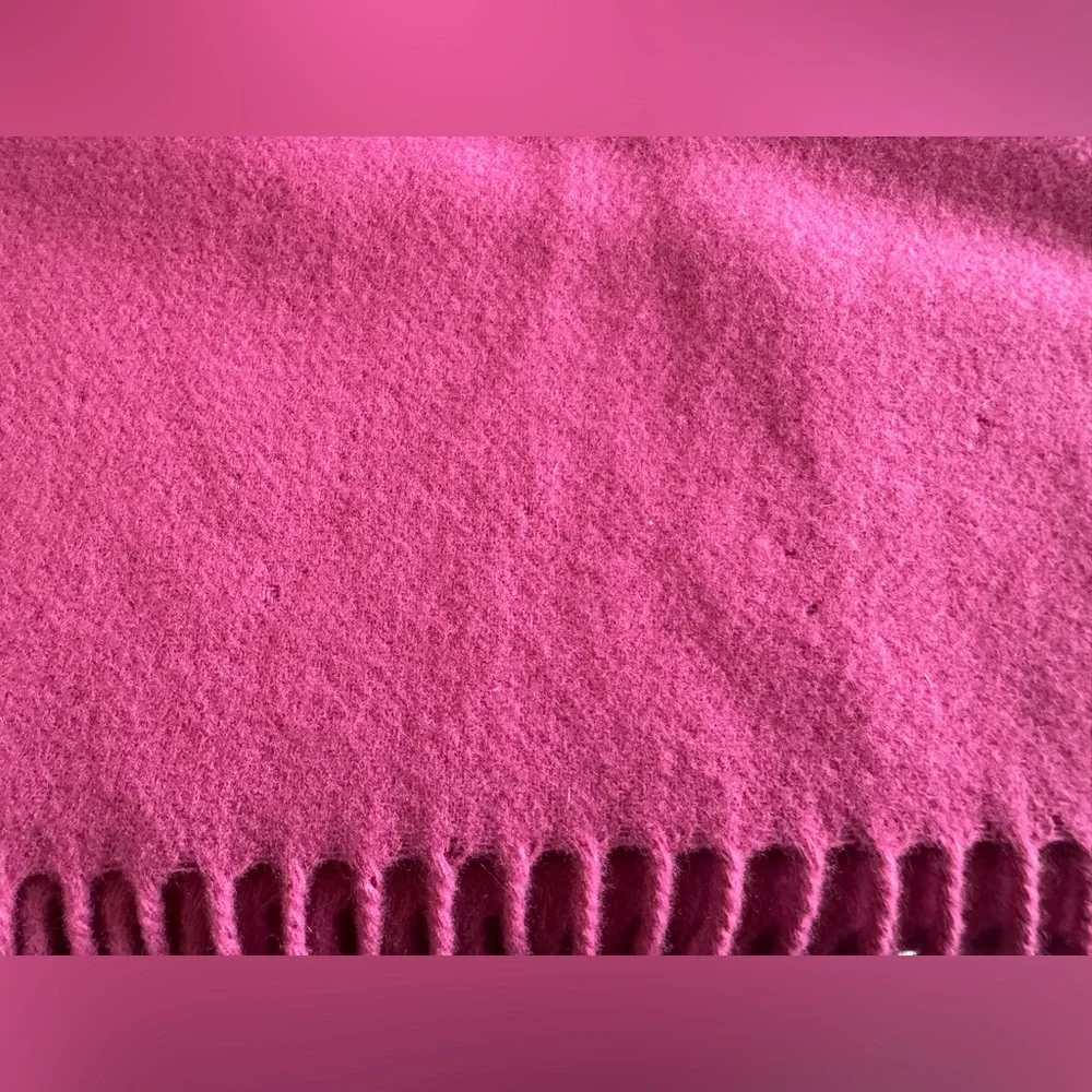 100% Lambswool Scarf in Pink Extra Large 64”x32”